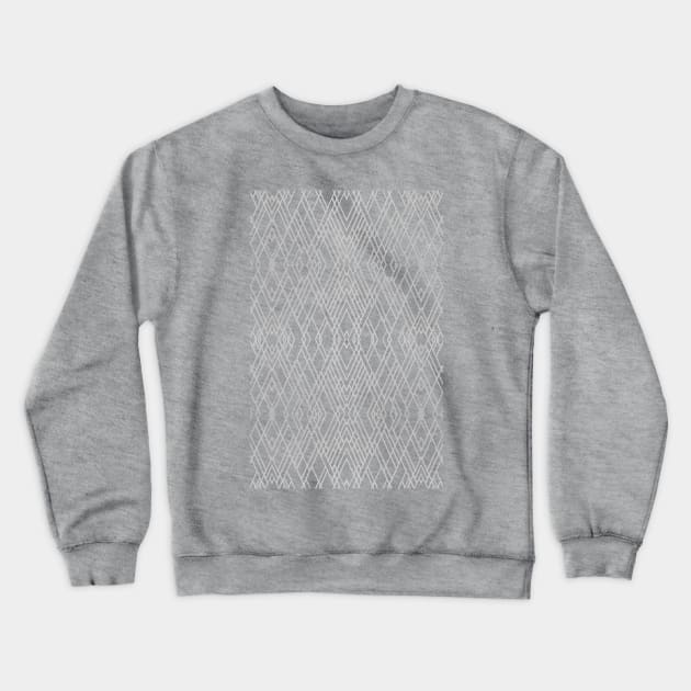 Art Deco Silver Grey Crewneck Sweatshirt by ProjectM